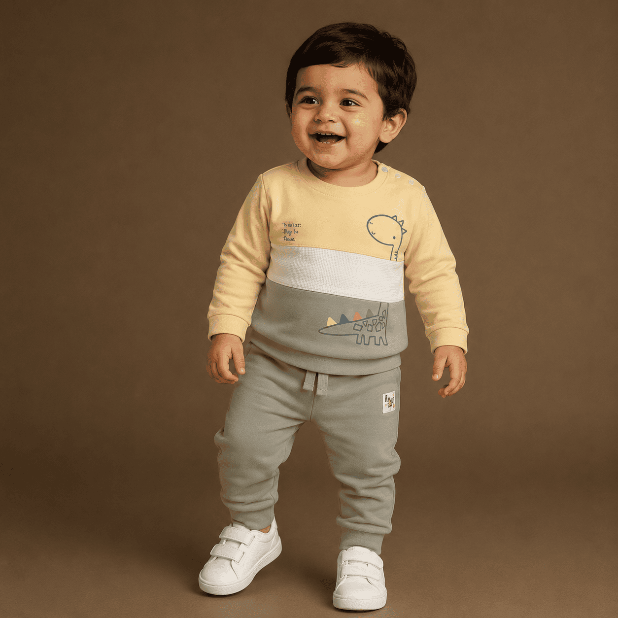 Lemon Full sleeve Tee & Pajama Set