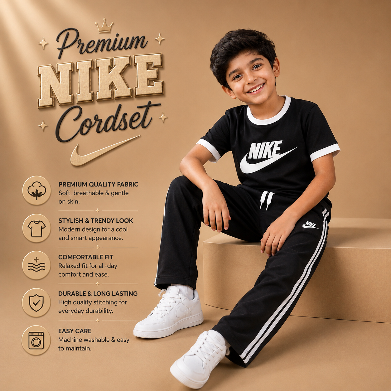 Pure Black Nike Co-ord set