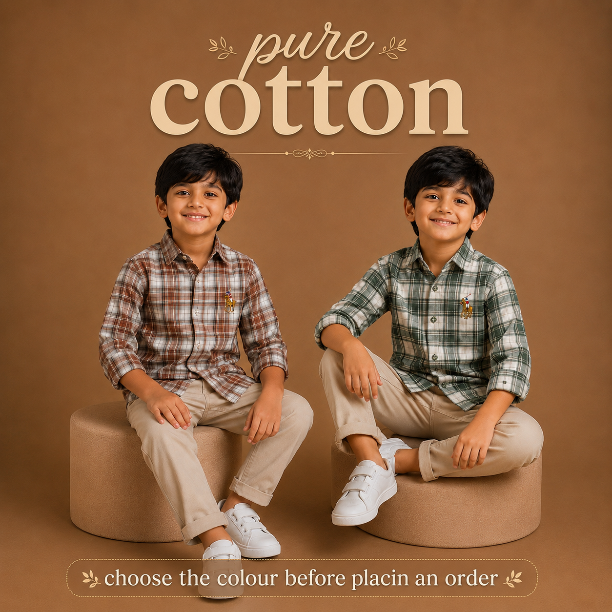 Pure Cotton Chex Shirts