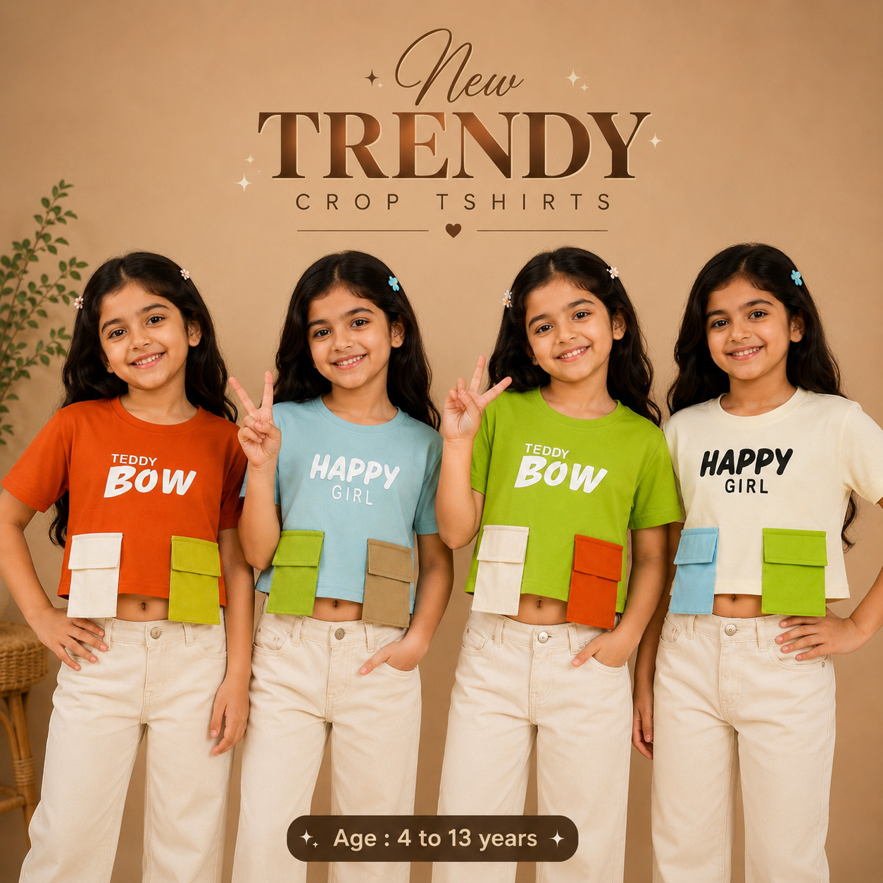 Girls trendy top