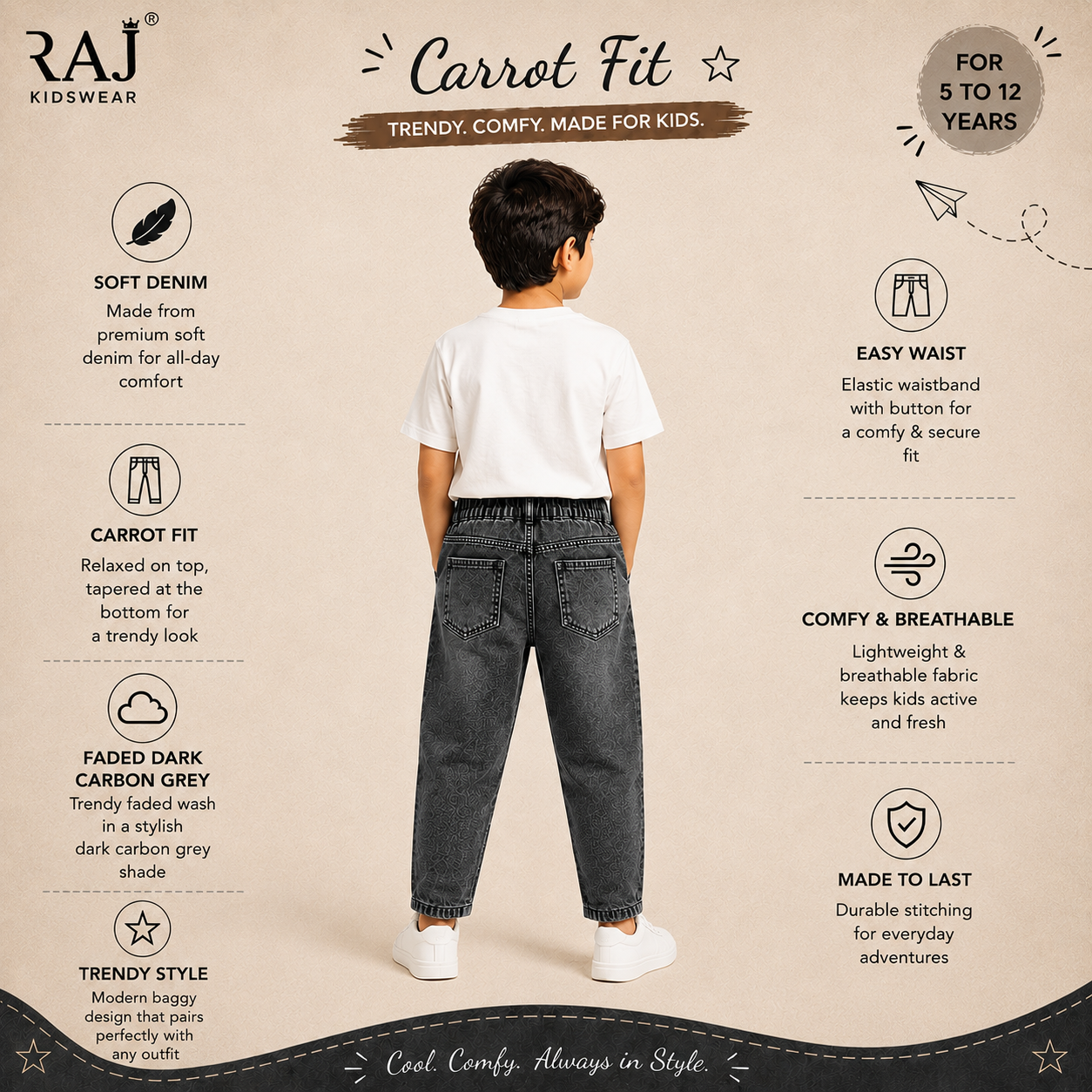 Carrot Fit Carbon Grey Bottom