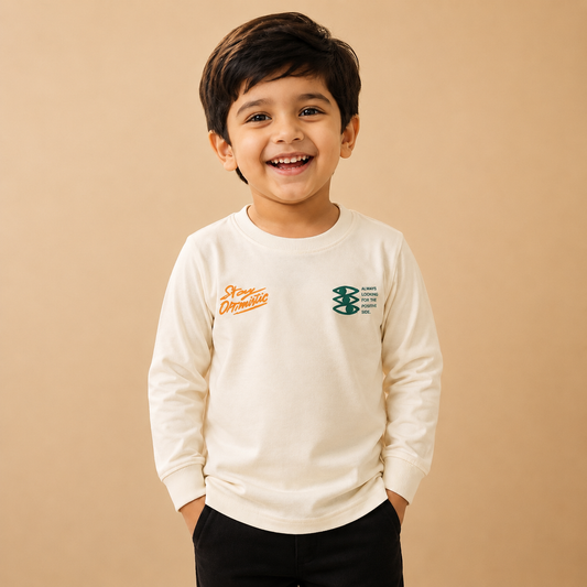 Stay Optimistic White Tee