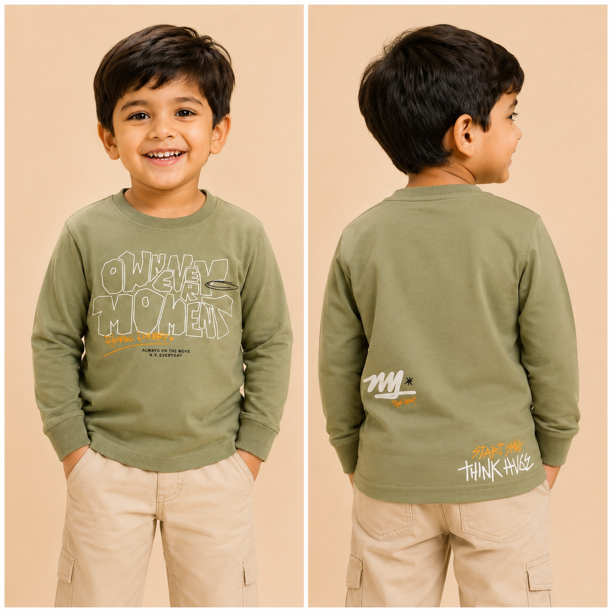 Always Move Olive Tee
