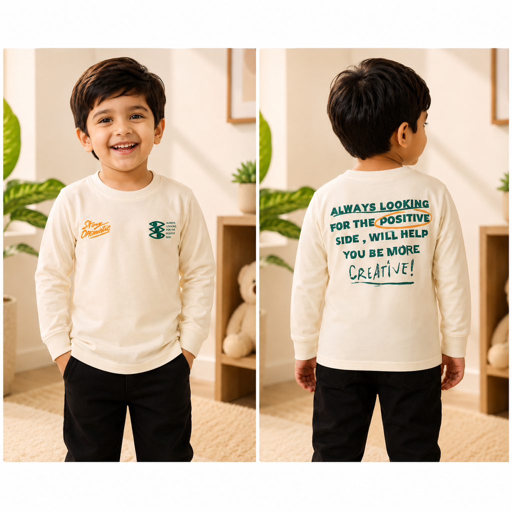Stay Optimistic White Tee