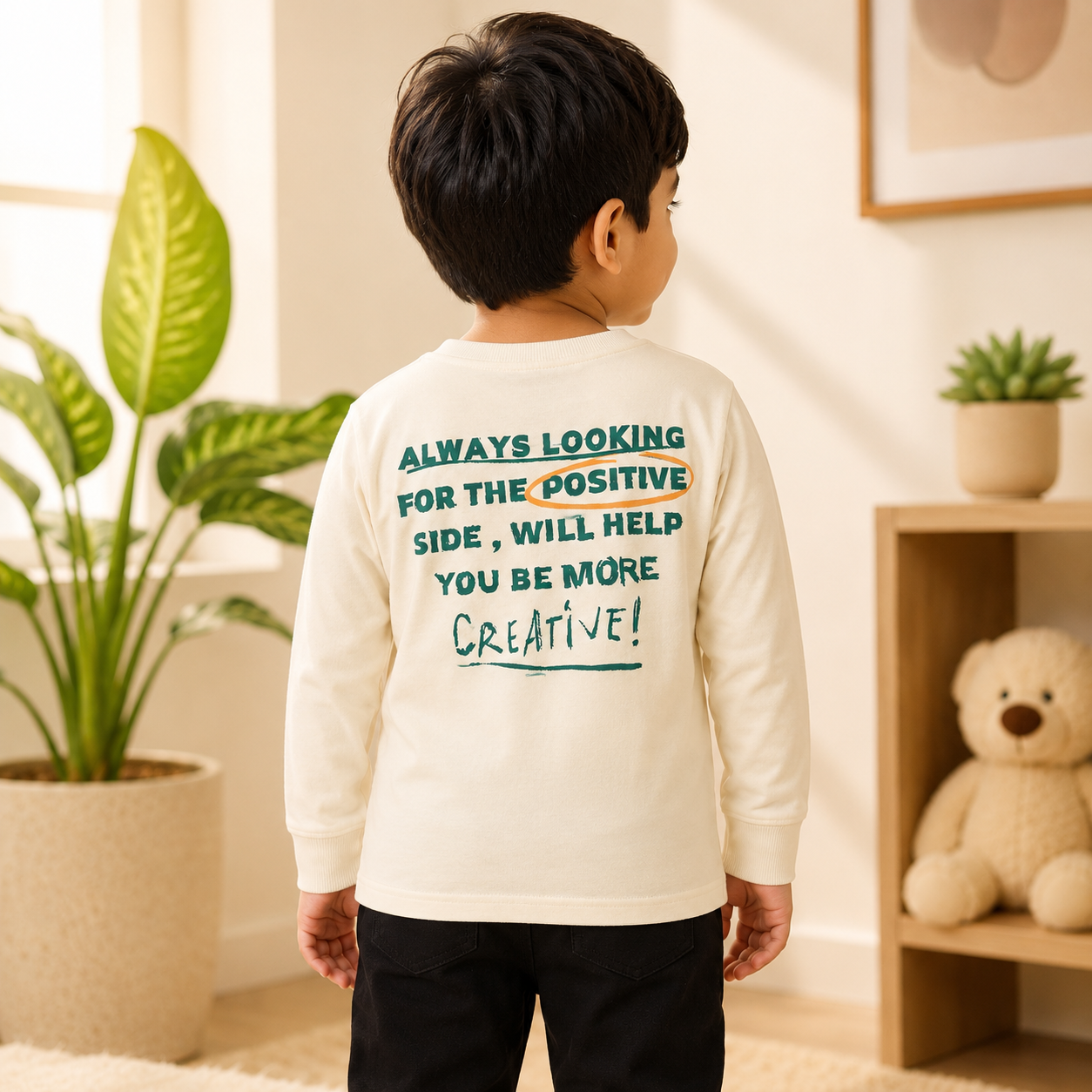 Stay Optimistic White Tee