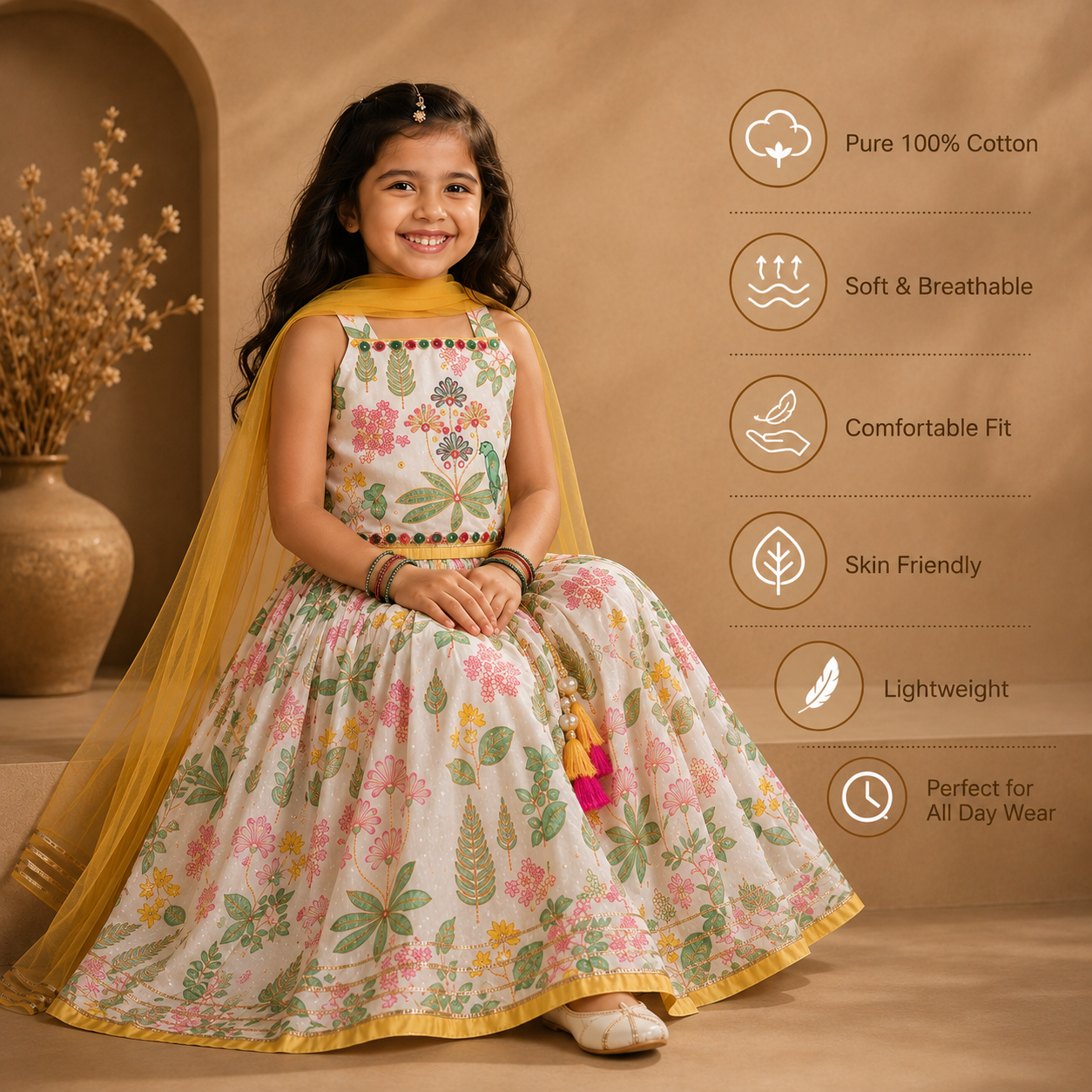 Pure Cotton Ethnicwear -  Crop Top