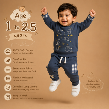 Casual Full sleeve Tee & Pajama Set