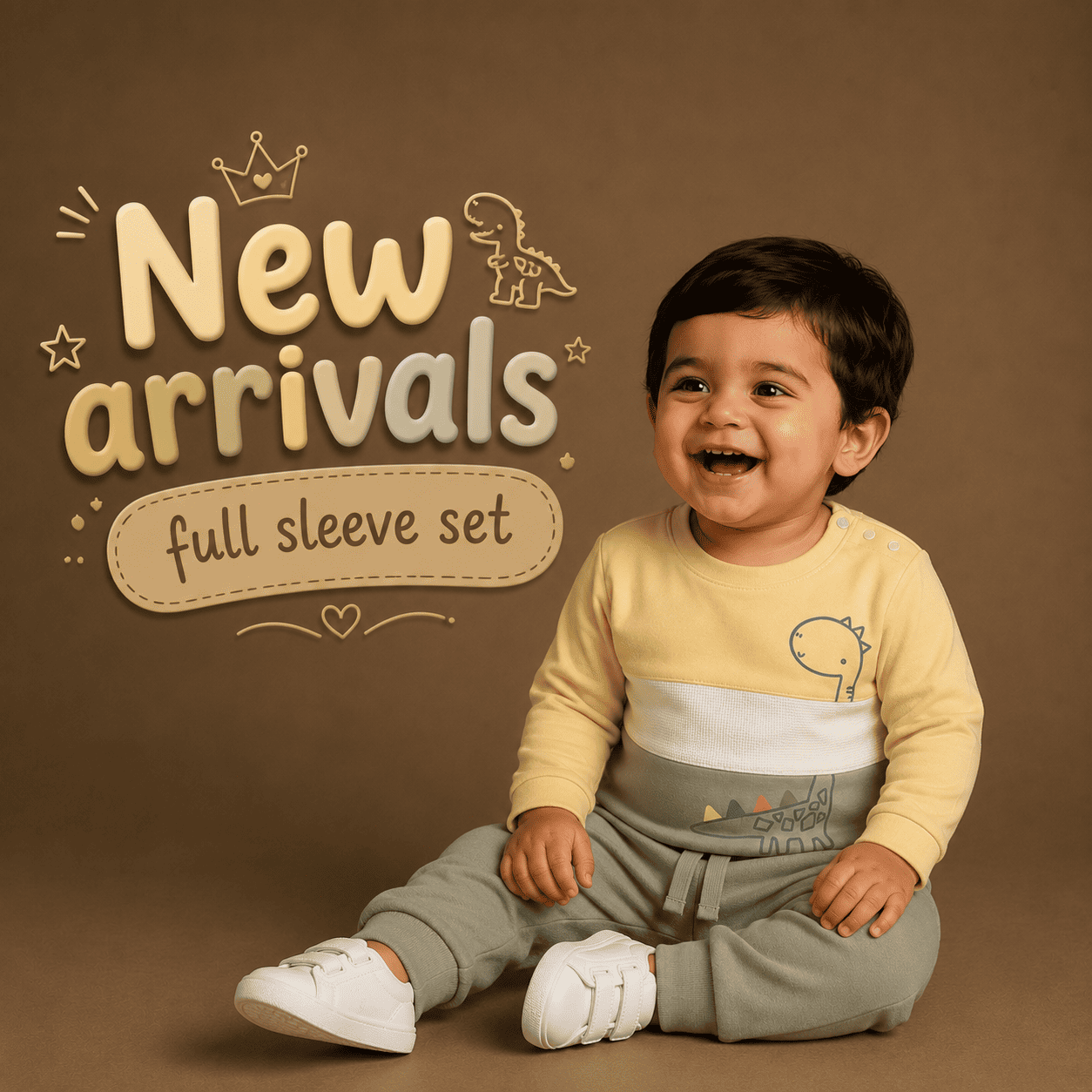 Lemon Full sleeve Tee & Pajama Set