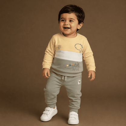 Lemon Full sleeve Tee & Pajama Set