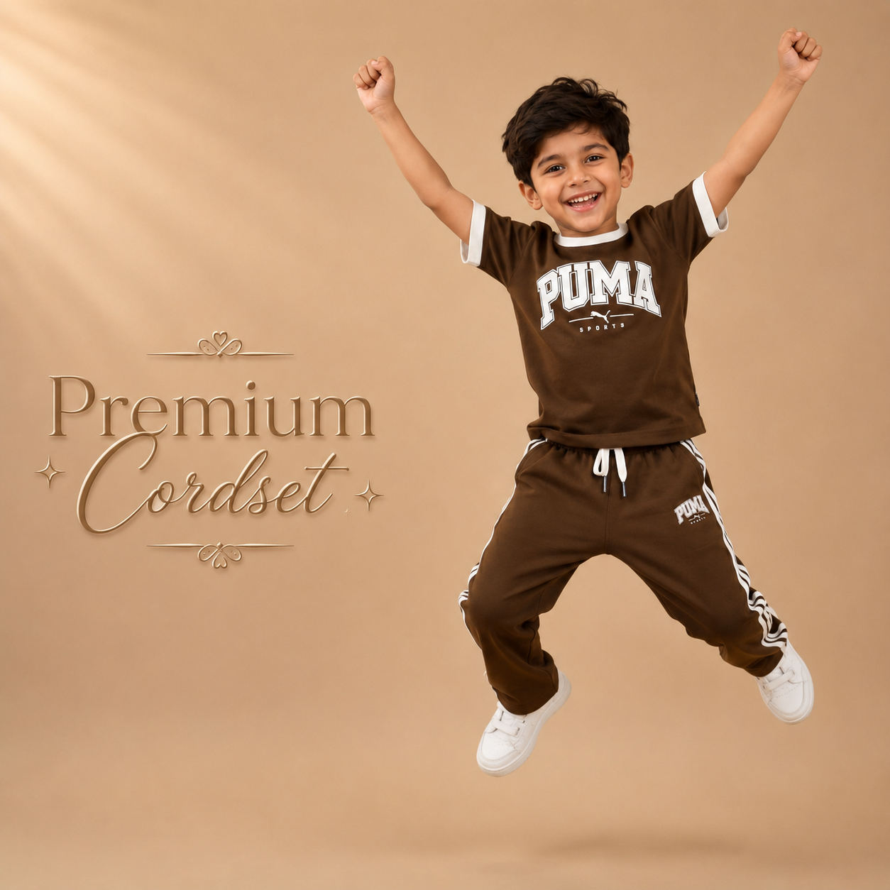Chocolate Brown Puma Co-ord set