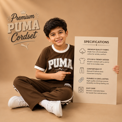 Chocolate Brown Puma Co-ord set