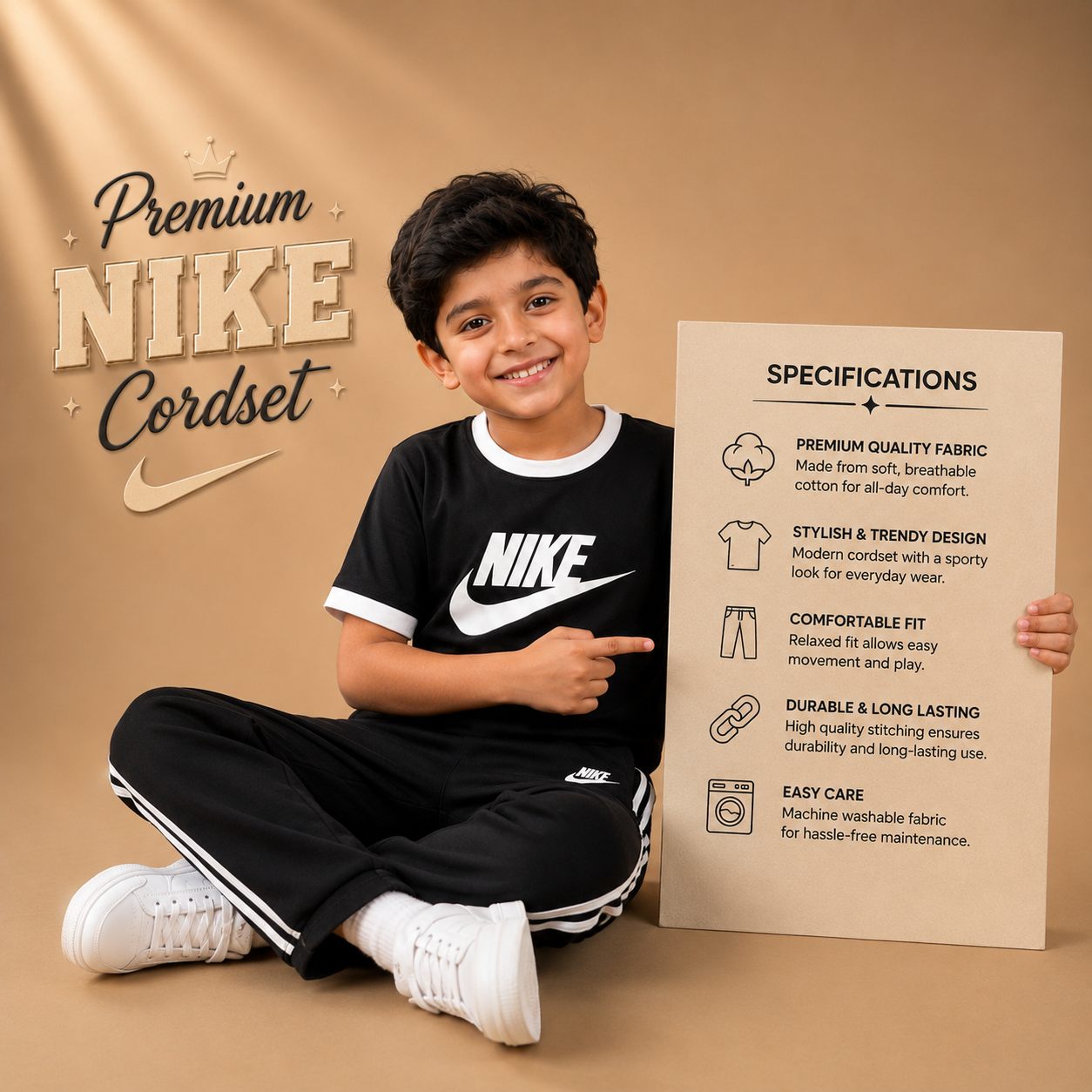 Pure Black Nike Co-ord set