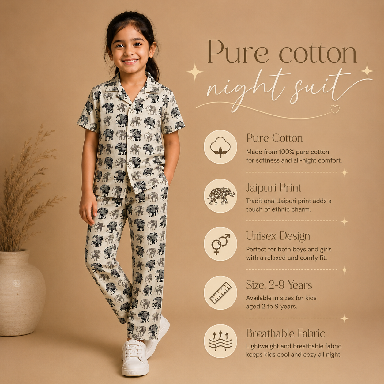 Pure Cotton Jaipuri print Nyt-suit
