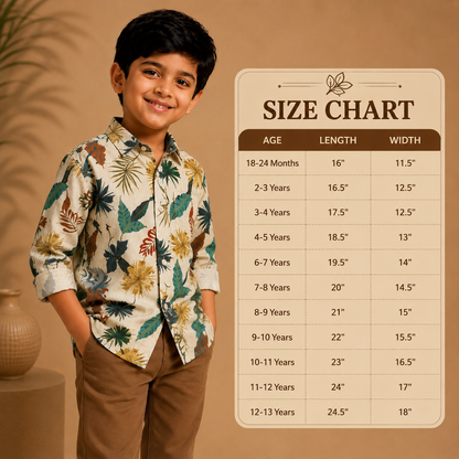 Printed Cotton Shirts - Casual Tropical & Floral Print