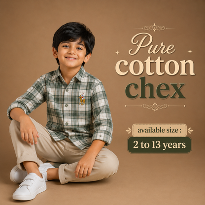 Pure Cotton Chex Shirts