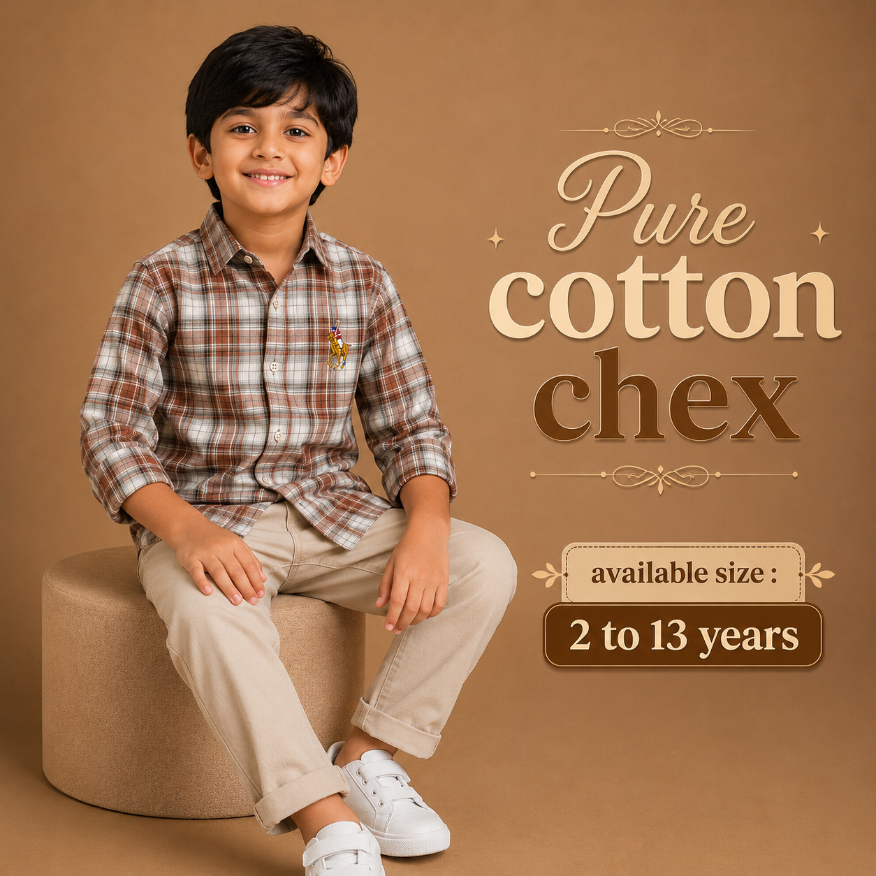 Pure Cotton Chex Shirts