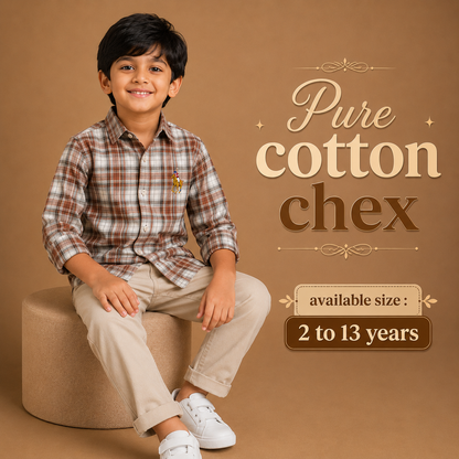 Pure Cotton Chex Shirts