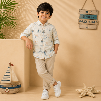 Cotton beach Printed Shirts