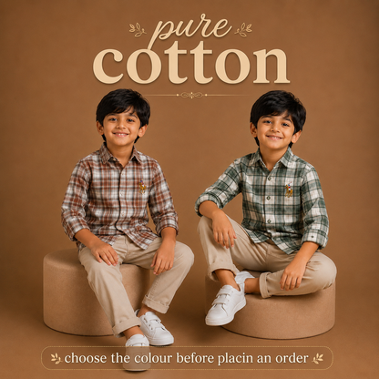 Pure Cotton Chex Shirts