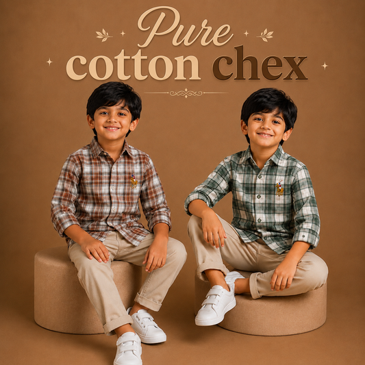 Pure Cotton Chex Shirts