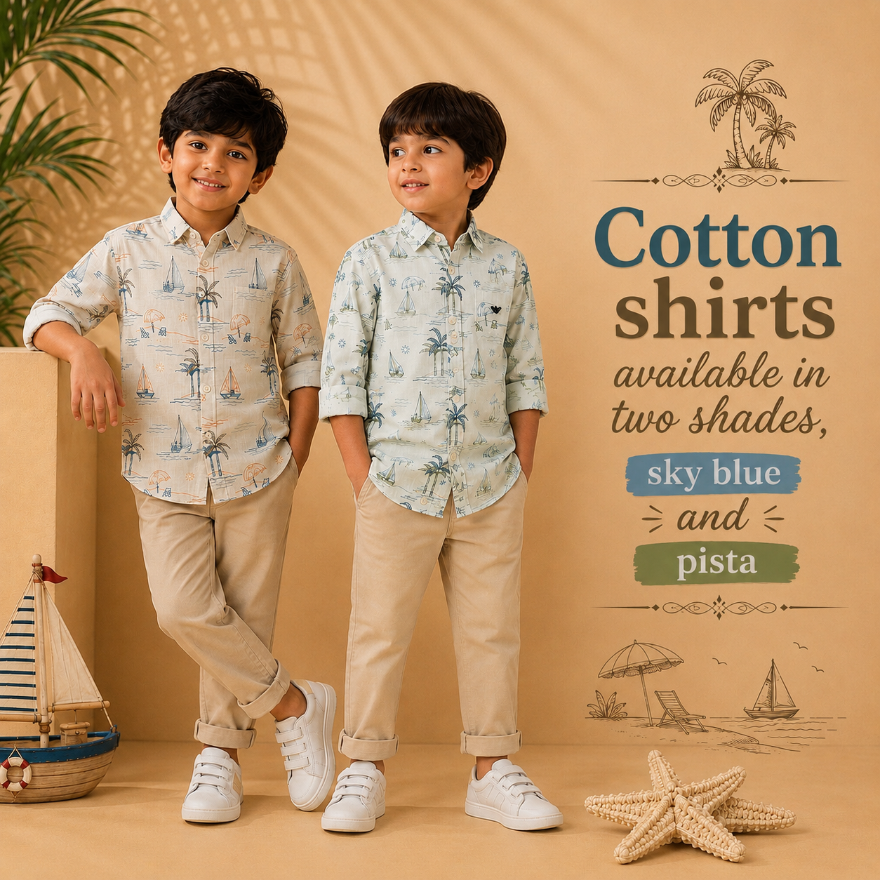 Cotton beach Printed Shirts