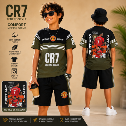 CR7 Cristiano Ronaldo Back Print Co-ord Set