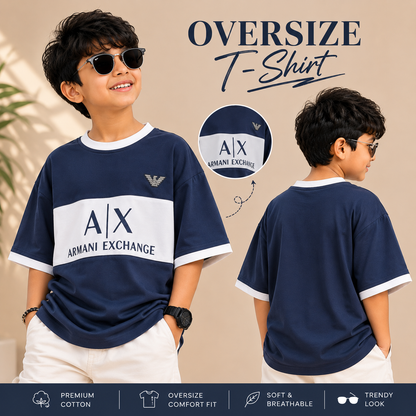 Premium Oversized AX Print T-Shirt
