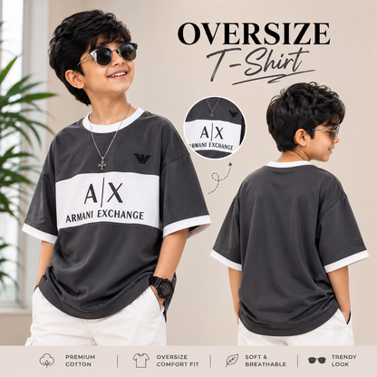 Premium Oversized AX Print T-Shirt