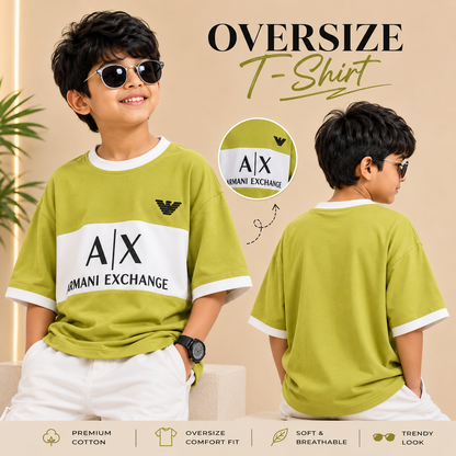 Premium Oversized AX Print T-Shirt