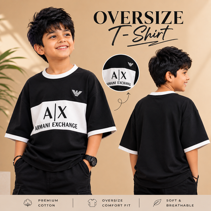 Premium Oversized AX Print T-Shirt