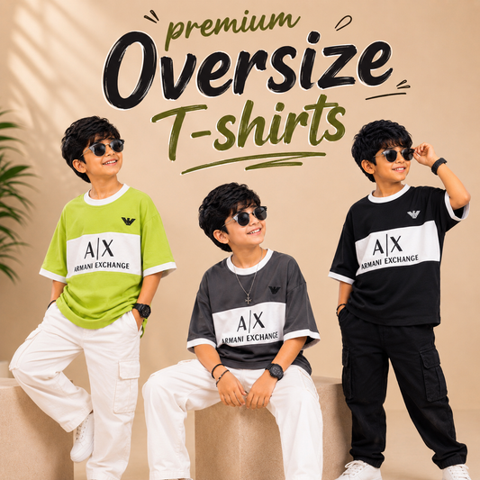 Premium Oversized AX Print T-Shirt