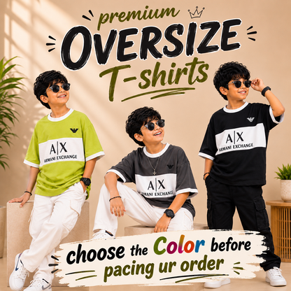 Premium Oversized AX Print T-Shirt