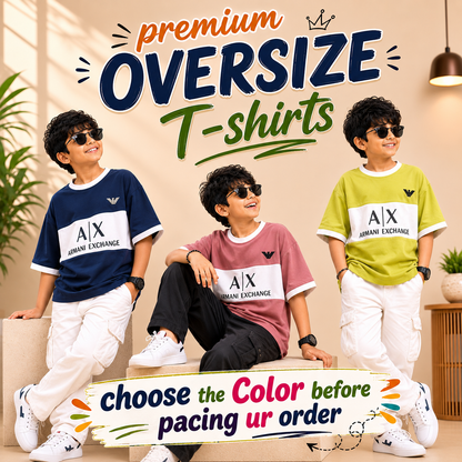 Premium Oversized AX Print T-Shirt