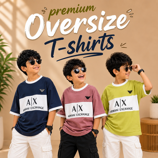 Premium Oversized AX Print T-Shirt