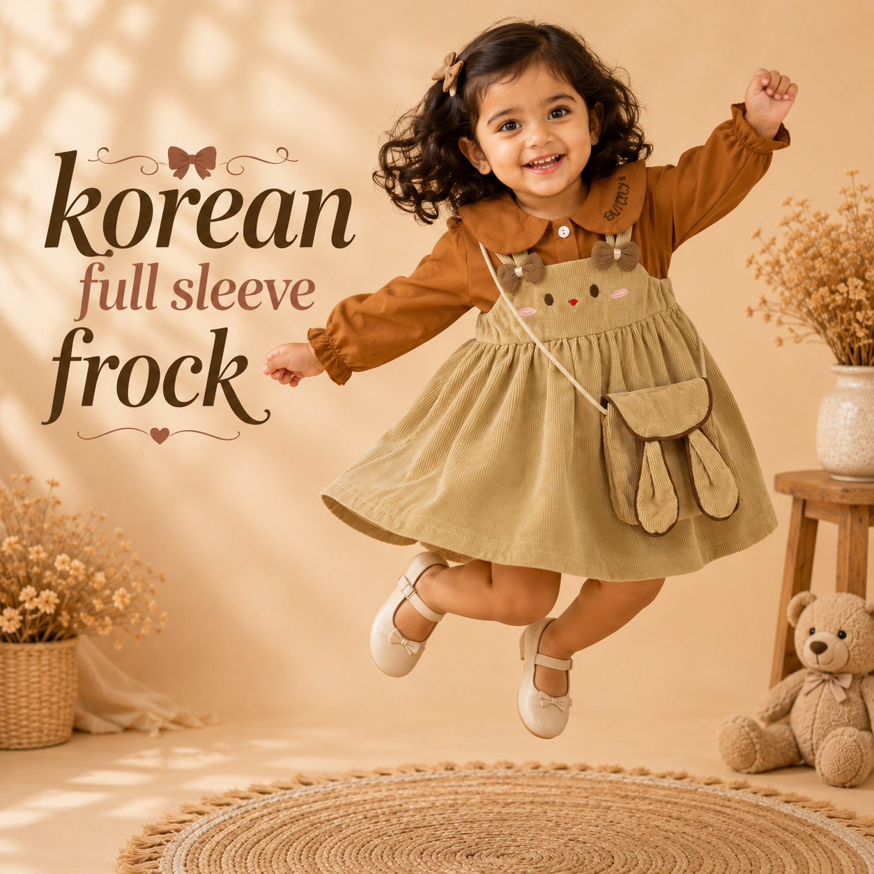 Cute Korean Party Wear Shimmer Net Frock