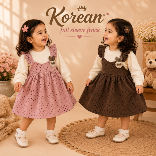 Cute Korean polka dot Frock
