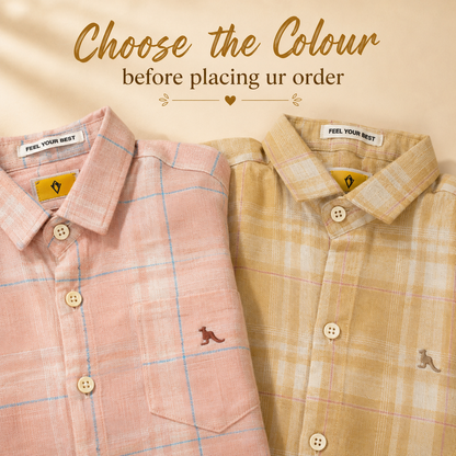 Pure Cotton Pastel Chex Shirts