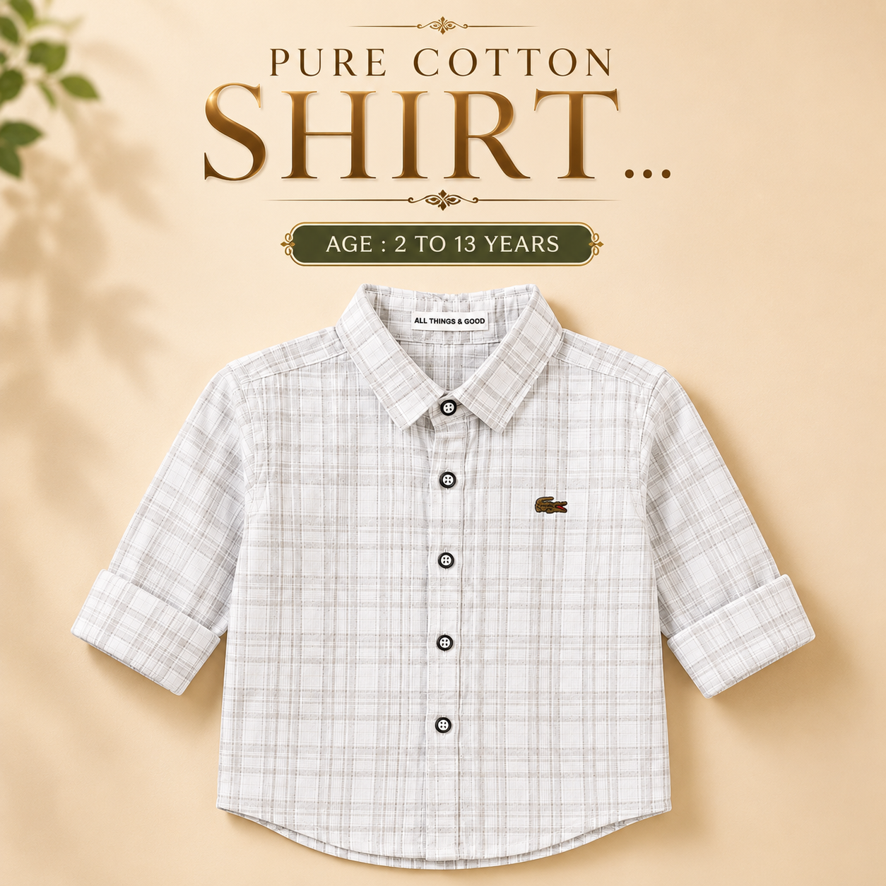 Pure Cotton Chex Shirts