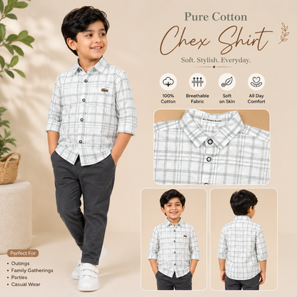 Pure Cotton Chex Shirts