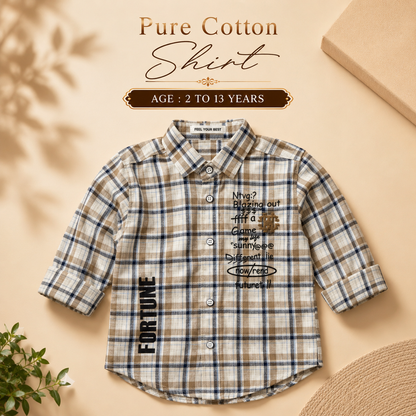 Pure Cotton Faded Chex Shirts
