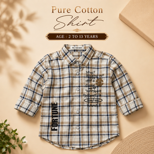 Pure Cotton Faded Chex Shirts