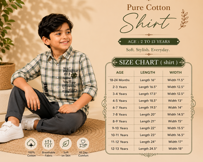 Pure Cotton Faded Chex Shirts