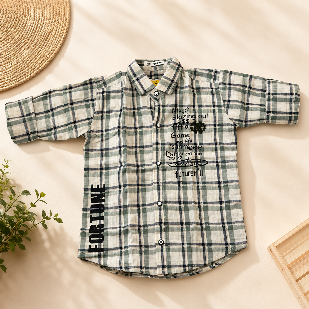 Pure Cotton Faded Chex Shirts