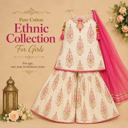 Pure Cotton Ethnic - Crop Strip Pattern