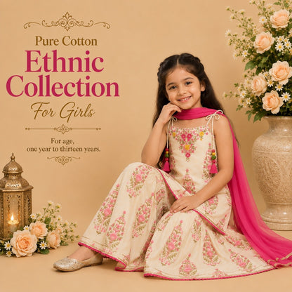 Pure Cotton Ethnic - Crop Strip Pattern