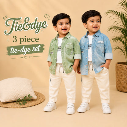 tie-dye 3-Piece Set - pista