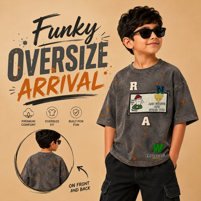 Funky Oversized T-Shirt - Dark Grey