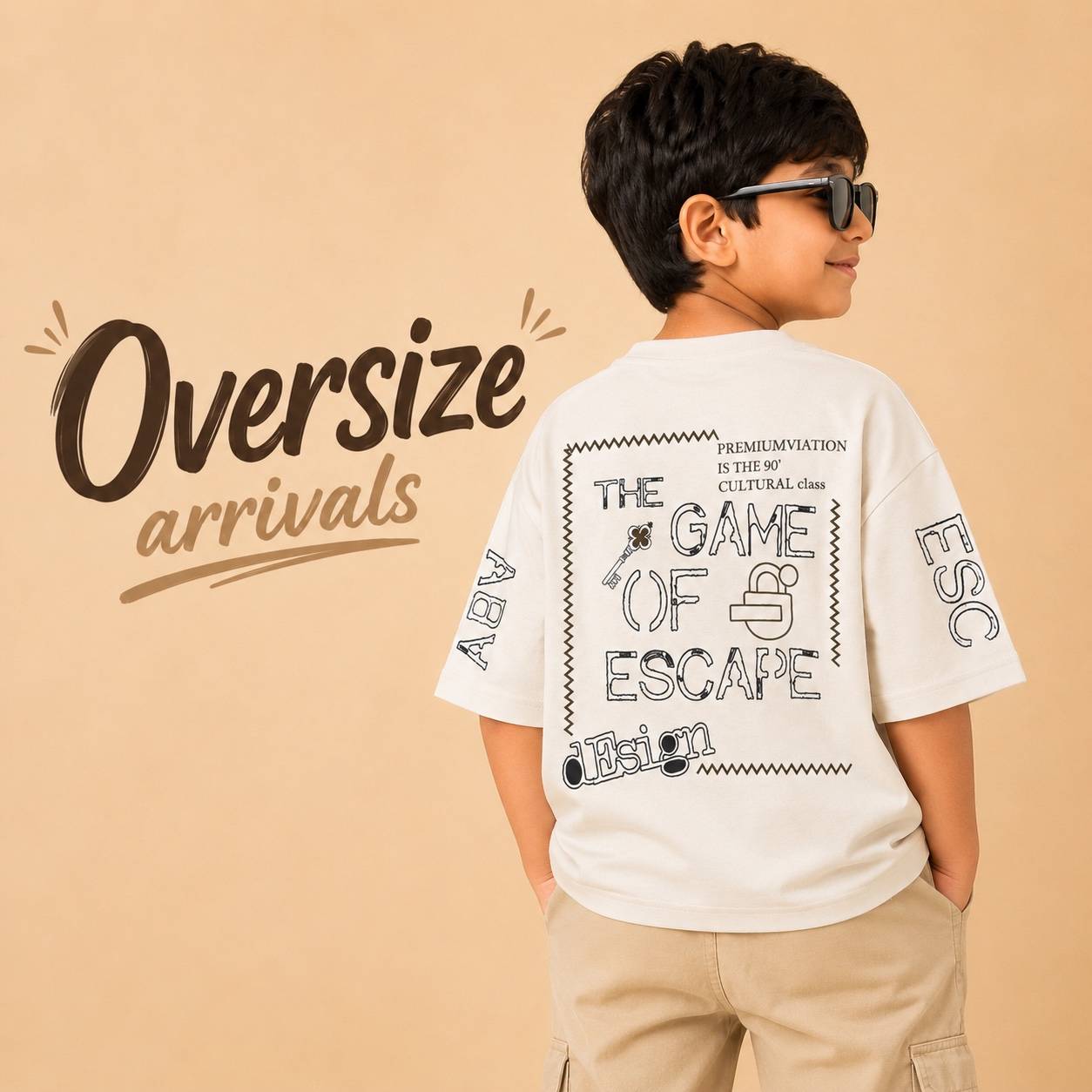 Escape Oversized T-Shirt - White
