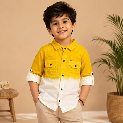 Double Shaded Premium Shirt - Yellow