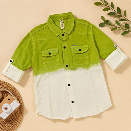Double Shaded Premium Shirt - Neon Green